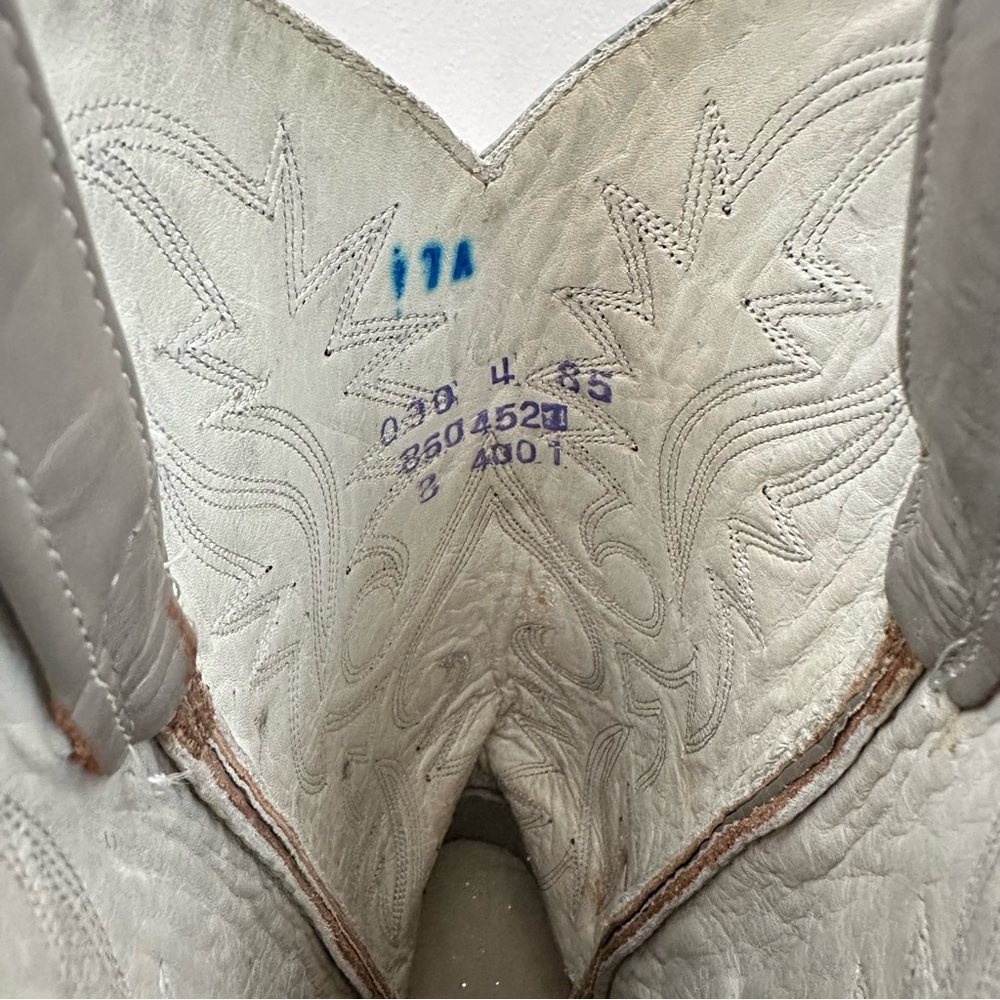 Dan Post Gray Western Patterned Cowboy Boots - Picture 5 of 8
